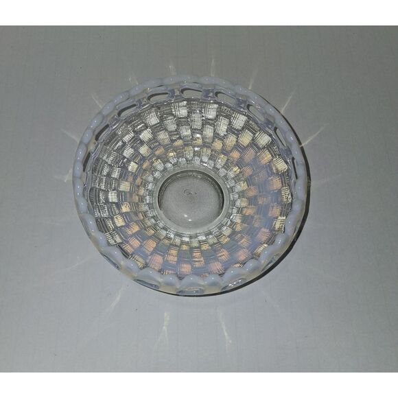 Fenton Other - Fenton Opalescent‎  Two Row  Open Edge  Candy Dish